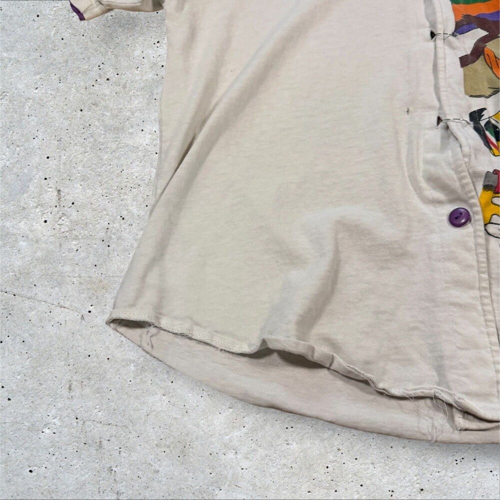 Vintage 1993 Jerry Leigh Looney Tunes Baseball Jersey Shirt Bugs Bunny Taz - Picture 5 of 11